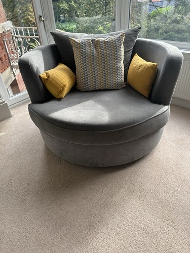 Large grey swivel cuddle - large,