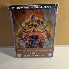 Marvels Thor Ragnarok 4K BLu Ray Steelbook - Zavvi Exclusive