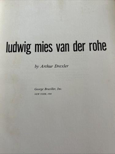 Ludwig mies van der - van,