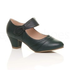 WOMENS LADIES MID HEEL MARY