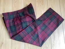 Mens Scottish Tartan Trousers/Trews, Lindsay Modern Tartan ,waist 38 Inches 
