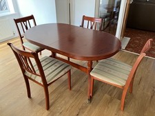 Dining table and four - table,