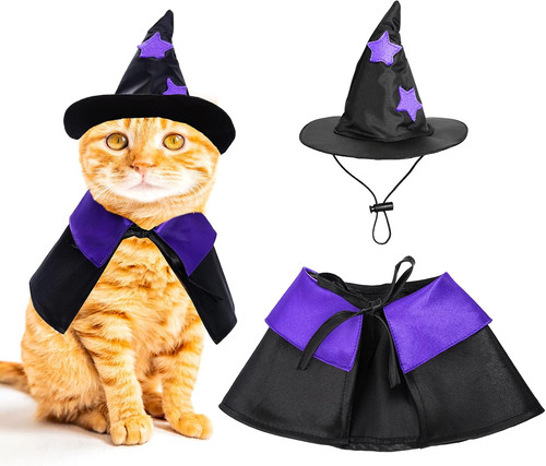 Halloween cat wizard costume - cat,