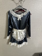 metal grey satin SISSY~MAIDS