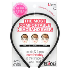 Scunci No-Slip Grip Bendable Headband – Flexible Fit, All Hair Types, UK Seller