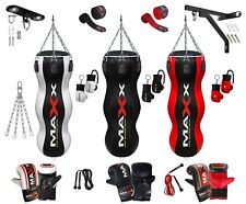 Maxx 4FT Triple body bag uppercut bag punch bag, angled boxing bag+ free chain  