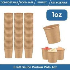 Kraft Paper Portion Pots Cups