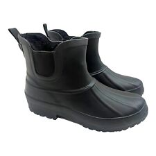 WOMENS LADIES RAIN SHORT ANKLE WATERPROOF CHELSEA WELLIES WELLINGTON BOOTS SIZE