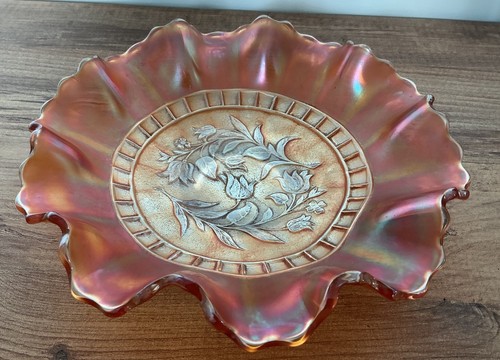 Vintage carnival glass bowl - vintage,