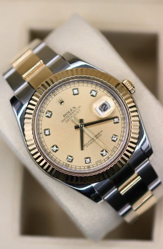 Rolex datejust champagne - rolex,