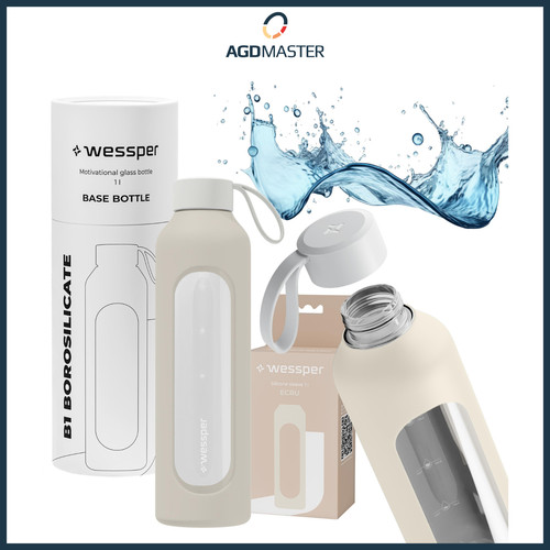 Water bottle glass - water, wessper