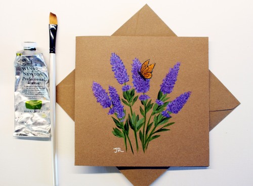 Real painting greetings - real, card