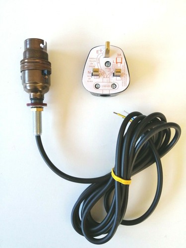 Old english brass - old, pre-wired