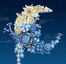 lego Moon Flowers Wall Decor