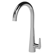 Nuie Samir Mono Kitchen Sink Mixer Swivel Tap Single Lever Chrome Handle Modern