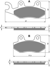 Brake Disc Pads K5 Front L/H
