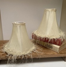 2 Silk Lampshades Spider Wispy