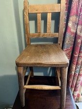 Victorian Child’s School Chair Elm Wood