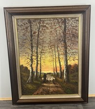 Vintage French Oil Painting