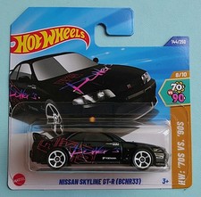 Hot Wheels Nissan Skyline GT-R (BCNR33). New Collectable Toy Model Car. 
