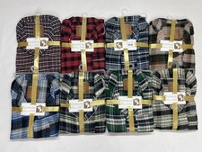 Mens Pyjamas Nightwear Flannel/Brush Cotton Warm PJ Pyjama Set PJS Sizes S-2XL