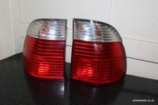 BMW E39 Touring Facelift 00-03 Rear Tail Lights Right Left Pair Good Plug Pins