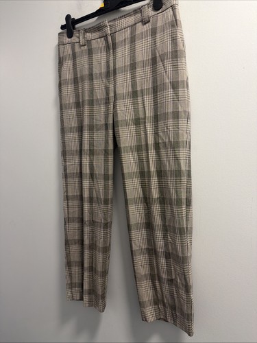 Cropped checked trousers - m&s,