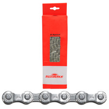 Sunrace 8 Speed Chain CNM84 Steel 116 Links 3/32" Width Gravel/City/MTB Silver