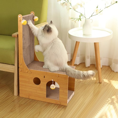 Cat tree scratching post tower - cat,