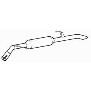 Rear silencer box standard - silencer,