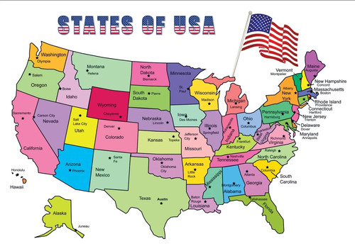 Geography united states map - united,