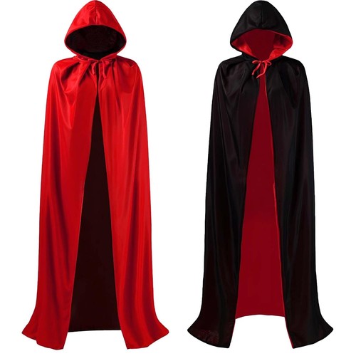 Vampire cape with - cape, hood,