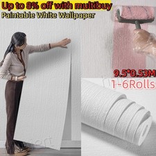 6X 9.5M White Blown Vinyl