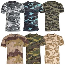 Mens Short Sleeved Camouflage