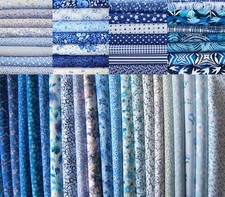 20 Fat Quarters Bundle Blue