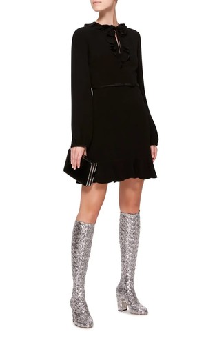 Dolce gabbana sequin knee - &,