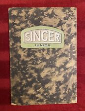 SINGER JUNIOR 12HP Car Sales Brochure c1930 SPORTS 2/4 Seater SALOON Sunshine