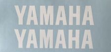2 x Yamaha Tank Fairing Decal Stickers 150mm X 35mm Oracal 651 Gloss White R6 R1