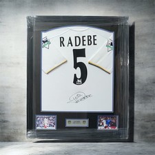Leeds United Lucas Radebe Beautifully Signed Shirt With Relevant Sleeve Patches
