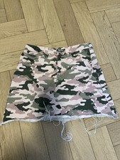 Denim Co "Camouflage" Distressed Mini Skirt- Size 8