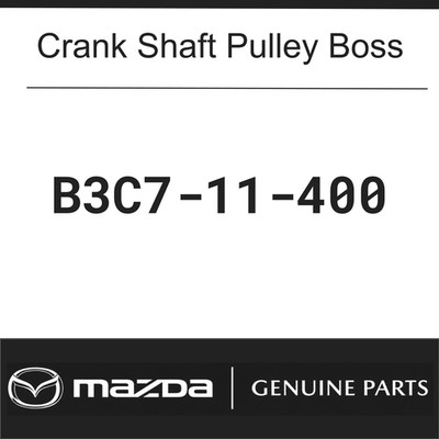 Mazda genuine b3c7 400 - genuine, b3c7-11-400