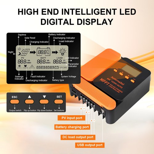 Solar charge controller - controller, 40a
