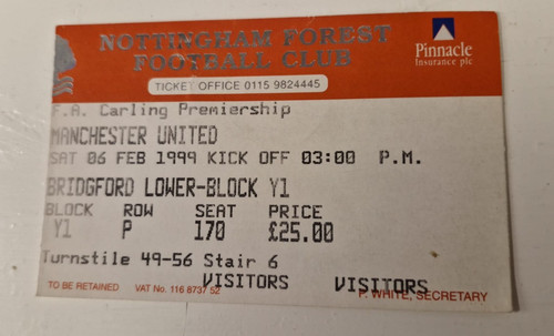 Ticket stub nottingham forest - ticket, stub-nottingham