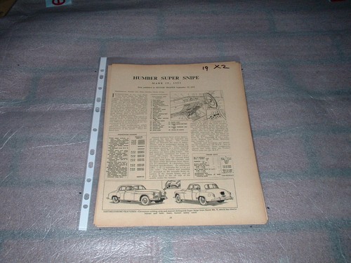 Humber super snipe motor - mk, 4