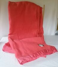 Vintage Red Sole Mio 100% All Wool Blanket Made by Moderna 80" x 100"