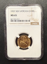 Vatican 1957 XIX Gold 100 Lire