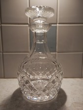 Lead Crystal Wine Port Spirit Decanter With Stopper. Gardner Merchant Award.