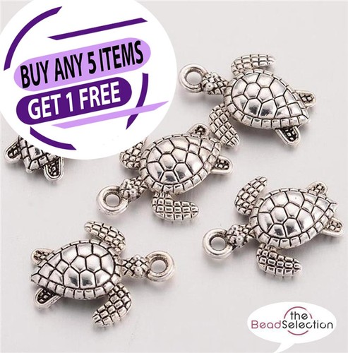Turtle charms pendants - 10,