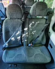 MK7 FORD TRANSIT MINIBUS REAR INDEPENDENT PASSENGER DOUBLE SEAT WITH SEATBELTS