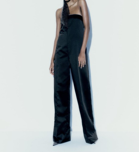 Zara women satin jumpsuit - women, with